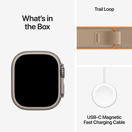 Apple Watch Ultra 4 GPS + Cellular 49 mm Natural Titanium Case Sand Trail Loop - M/L-7