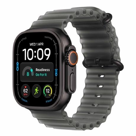 Apple Watch Ultra 4 GPS + Cellular 49 mm Black Titanium Case with Translucent Black Ocean Band-0