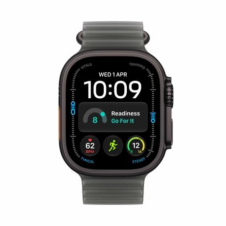 Apple Watch Ultra 4 GPS + Cellular 49 mm Black Titanium Case with Translucent Black Ocean Band-1