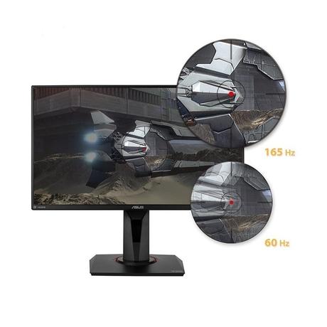 Asus VG259QR 62.23 cm (24.5 inch) with IPS Panel Technology, 1920 x 1080 Resolution, Built-in speaker, Refresh Rate 165 Hz, Response Time 1 ms, Black Monitor-2