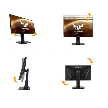 Asus VG259QR 62.23 cm (24.5 inch) with IPS Panel Technology, 1920 x 1080 Resolution, Built-in speaker, Refresh Rate 165 Hz, Response Time 1 ms, Black Monitor-4