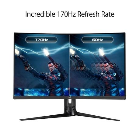 Asus XG32VC 80.01 cm (31.5 inch) with VA Panel Technology, 2560 x 1440 Resolution, Refresh Rate 170Hz, Response Time 1 ms, Black Monitor-2