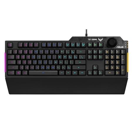 Asus TUF Gaming K1 Wired Keyboard with Dynamic RGB lighting effects, 19-key-rollover (NKRO) technology-0