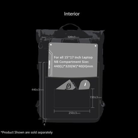 Asus VP4700 Premium Backpack for 43.18 cm (17 inch) TUF Gaming Laptop, Black-2