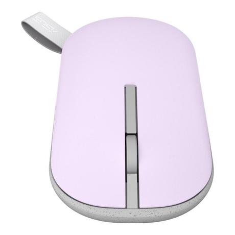 Asus Marshmallow MD100 Wireless Mouse, Lilac Mist Purple, (Brave Green cover also included)-0