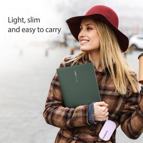 Asus Marshmallow MD100 Wireless Mouse, Lilac Mist Purple, (Brave Green cover also included)-6