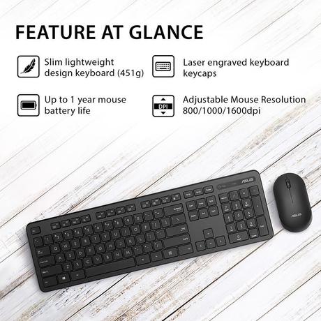 Asus CW100 Wireless Mouse And Keyboard Combo-1