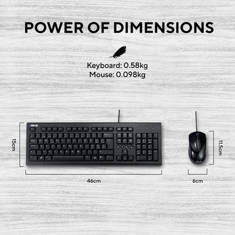 Asus U2000 Wireless Keyboard and Mouse Combo-5