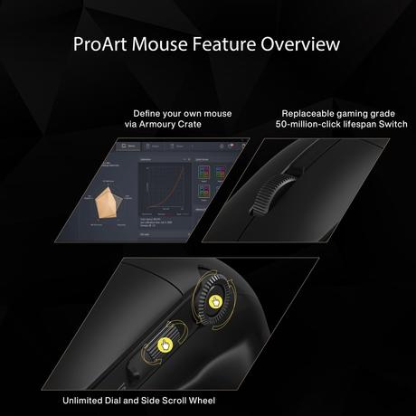 Asus ProArt MD300 Wireless Mouse, Black-7
