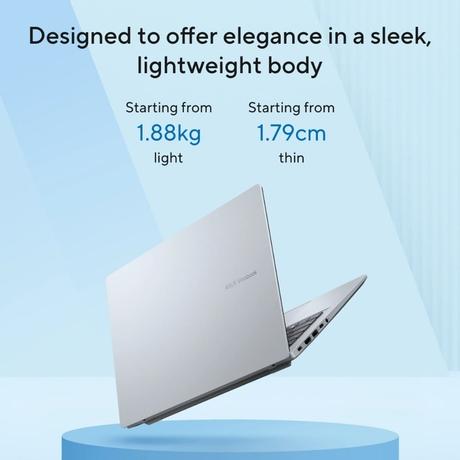 Asus VivoBook 16 X1607CA-MB142WS Thin & Light Laptop (Intel Core Ultra 5 Processor 225H/16 GB/512 GB SSD/Intel Graphics/Windows 11 Home/MSOffice/WUXGA), 40.64 cm - 16 inch, Cool Silver-9