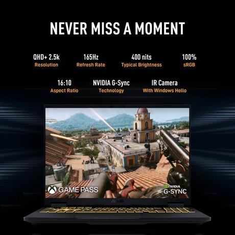 Asus TUF Gaming F16 FX688JPR-QT043WS Gaming Laptop (Intel Core i7 14650HX/32 GB/1 TB SSD/8 GB-NVIDIA GeForce RTX 5070 GPU/Windows 11 Home/Microsoft Office Home 2024/WQXGA), 40.64 cm - 16 inch, Jaeger Gray-3