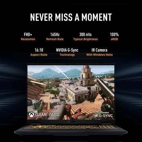 Asus TUF F16 FX608JMR-RV049WS Gaming Laptop (Intel Core i7 14650HX/16 GB/1 TB SSD/8 GB-NVIDIA GeForce RTX 5060 Laptop GPU/Windows 11 Home/Microsoft Office 2024/WUXGA), 40.64 cm - 16 inch, Jaeger Gray-3