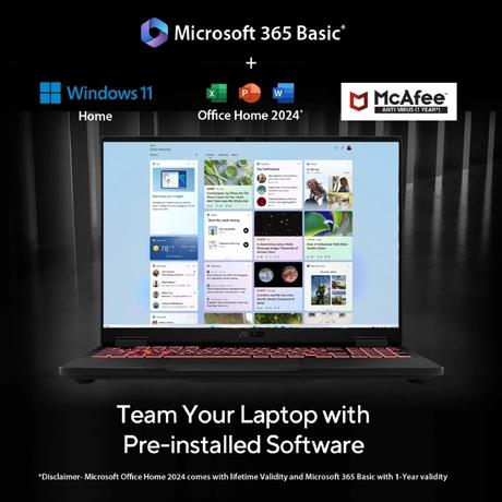 Asus TUF A16 FA608PP-QT014WS Gaming Laptop (AMD Ryzen 9 8940HX/16 GB/1 TB SSD/8 GB-NVIDIA GeForce RTX5070 GFX/Windows 11/Microsoft Office Home 2024/WQXGA), 40.64 cm - 16 inch, Jaeger Gray-1