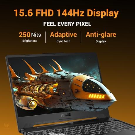 Asus TUF F16 FA607NUG-RL189WS Gaming Laptop (AMD Ryzen 7 7445HS/16 GB/1 TB SSD/6 GB-NVIDIA GeForce/Windows 11 Home/Microsoft Office Home 2024 + Microsoft 365 Basic/WUXGA), 40.64 cm - 16 inch, Matte Gray-2