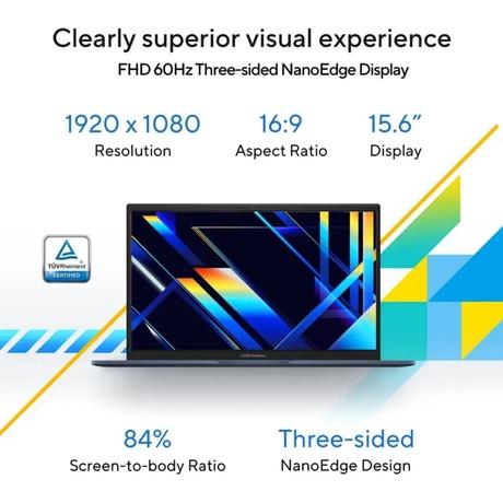 Asus VivoBook 15 X1504VAP-BQ224WS Standard Laptop (Intel Core 5 Processor 120U 1.4 GHz/16 GB/512 GB SSD/Intel Graphics/Windows 11 Home/Microsoft Office Home 2024 + Microsoft 365 Basic/Full HD), 39.62 cm - 15.6 inch, Cool Silver-6