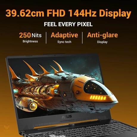 Asus TUF Gaming A15 FA506NCQ-HN007WS Gaming Laptop (AMD Ryzen 7 170 Processor/16 GB/512 GB SSD/Windows 11 Home/MSOffice Home 2024/Full HD), 39.6 cm - 15.6 inch, Graphite Black-4