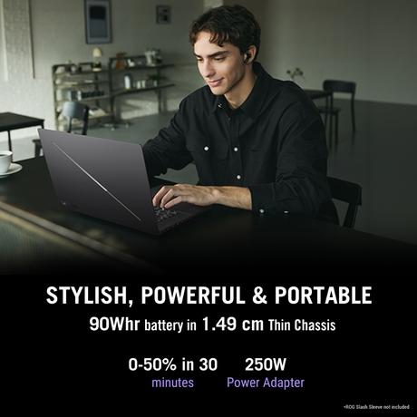Asus ROG16 GU606AR-TB039WS U9P/Intel Core Ultra 9 Processor 386H 2.1 GHz/32 GB/2 TB SSD/5070/Microsoft Office Home 2024 + Microsoft 365 Basic (WQXGA, OLED)/40.64 cm (16 inch)/Eclipse Gray-1