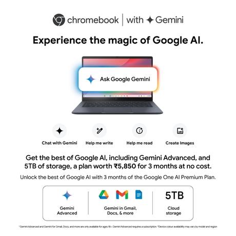 Asus ChromeBook 15 CX1505CTA-S70293 Laptop (Intel Processor N50/8 GB/128 GB SSD/ChromeOS/Full HD), 39.6 cm - 15.6 inch, Pure Grey-14