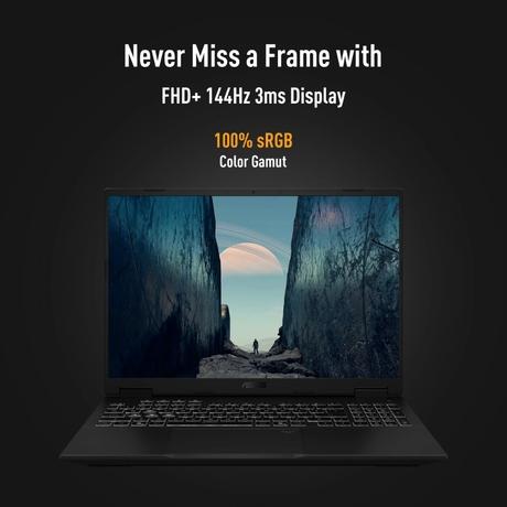 Asus TUF F16 FX610JH-TU080WS Gaming Laptop (Intel Core i5 Processor 14450HX/16 GB/512 GB SSD/Rtx5050/Windows 11 Home/MSOffice Home 2024), 40.64 cm - 16 inch, Off Black-9