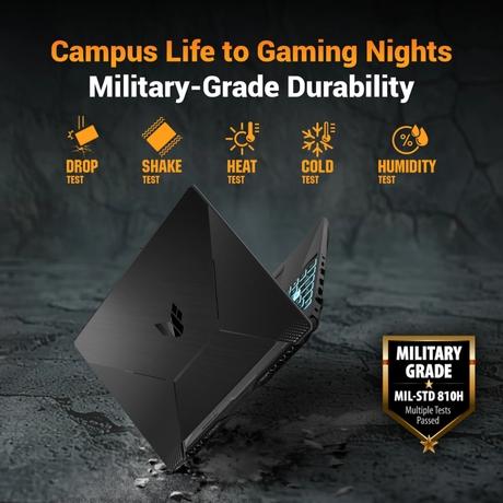 Asus TUF A15 FA506NCG-HN443WS Gaming Laptop (HAWKPOINR76C(HPT2100)/16 GB/512 GB SSD/Rtx3050/Windows 11 Home/MSOffice Home 2024), 39.6 cm - 15.6 inch, Graphite Black-1