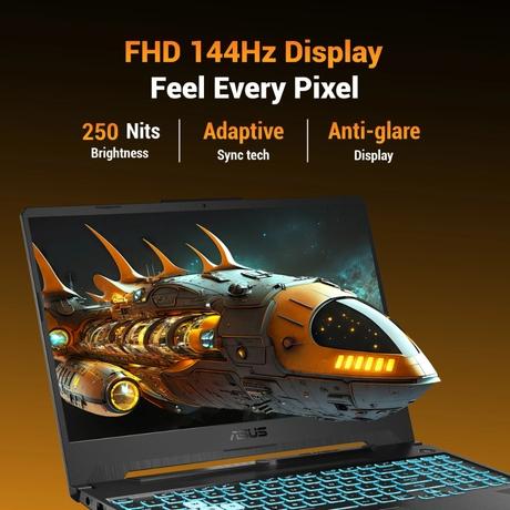 Asus TUF A15 FA506NCG-HN443WS Gaming Laptop (HAWKPOINR76C(HPT2100)/16 GB/512 GB SSD/Rtx3050/Windows 11 Home/MSOffice Home 2024), 39.6 cm - 15.6 inch, Graphite Black-6