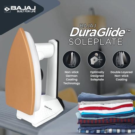 Bajaj DX16 Heavy Weight Dry Iron 1100 W, White-2