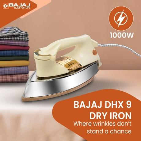 Bajaj DHX9 Heavy Weight Iron 1000 W, Golden-1