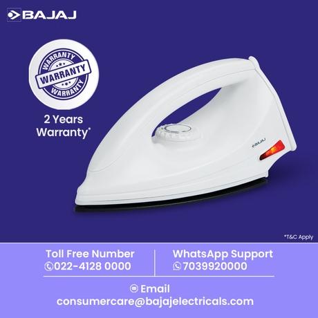 Bajaj Majesty DX 6 1000 Watts Dry Iron-4