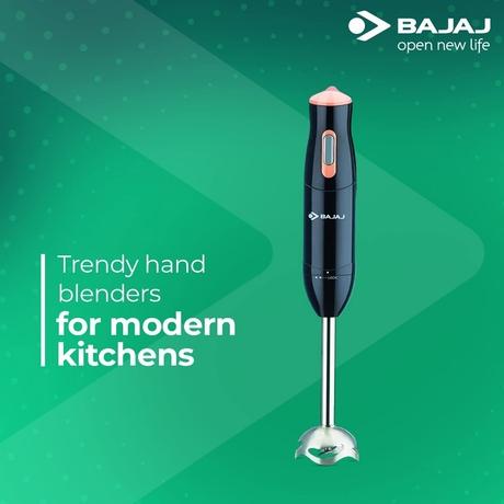 Bajaj HB 21 300 Watts Hand Blender with Silent DC motor (Black)-3