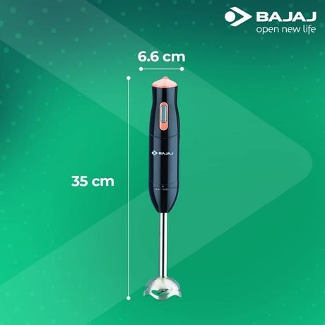 Bajaj HB 21 300 Watts Hand Blender with Silent DC motor (Black)-5