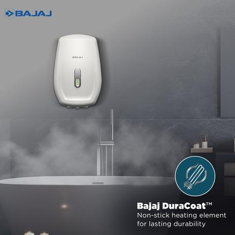 Bajaj Aerono Instant Water Geyser 3 L 3 kW, Shock Resistant & Rust Proof Thermoplastic Body, SS Tank, LED Indicator, Multiple Safety Systems-1