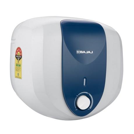 Bajaj Armour Series Pentacle 10 L Storage Water Heater, 5-Star Rated, Glass-Lined Tank, Non-Stick Heating Element, Safe for High-Rise, Child Safety, 4 Years Warranty, White & Blue-1