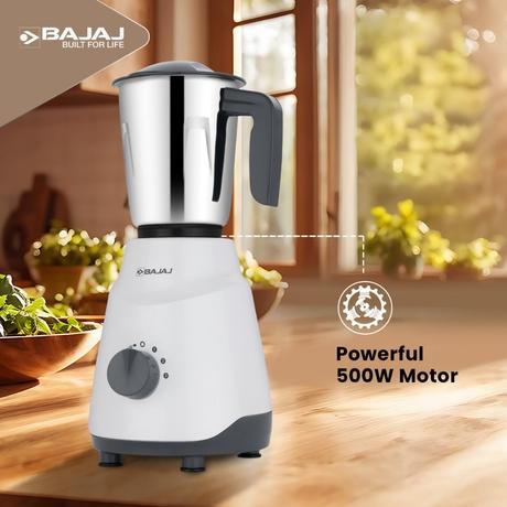 Bajaj Ninja Series Kompact 500 Watts 3 Jars Mixer Grinder-3