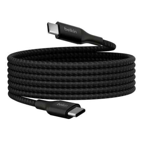 Belkin USB-C to USB-C Braided 100 cm (1 meters) 240W PD, Fast Charge and Sync Type C Cable, Black-3