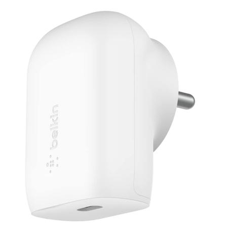 Belkin 30 W Single Port USB-C Charger, PD 3.0 Certified, Fast Charging, White-0