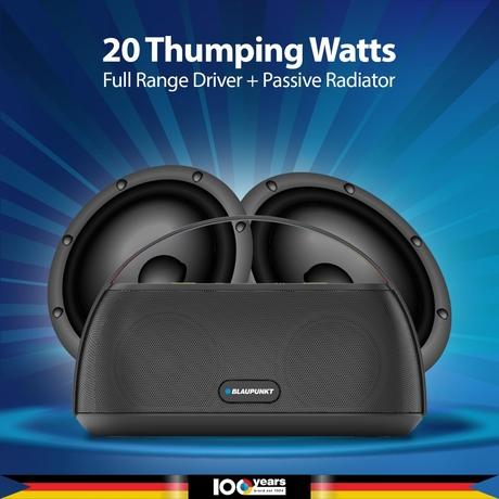Blaupunkt ATOMIK Grab 20W Bluetooth Party Speaker Boombox-2