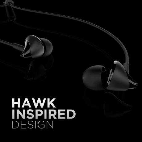 boAt BassHeads 100 in-Ear Wired Earphones with Hawk Inspired Design, Integrated Multifunction control, Super Extra Bass & Instant Voice Assistant (Black)-2