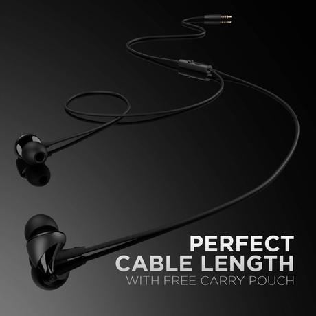 boAt BassHeads 100 in-Ear Wired Earphones with Hawk Inspired Design, Integrated Multifunction control, Super Extra Bass & Instant Voice Assistant (Black)-4