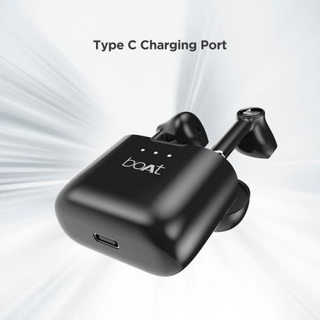 boAt Airdopes 131 RTL True Wireless Earbuds with IWP Technology, Bluetooth V5.0, Immersive Audio, Instant Voice Assistant and Type-C Charging, 1year warranty (Active Black, TWS)-3