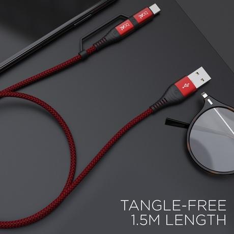 boAt Deuce USB 330 2 in 1 Cable, Martian Red-4