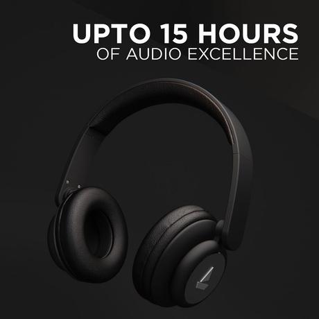 boAt Rockerz 450R On-Ear Headphones with 15 Hours Battery, 40 mm Drivers, Padded Ear Cushions, Easy Access Controls and Voice Assistant (Luscious Black)-2