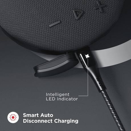 Boat 500 MKI Tangle Free Micro USB Cable, Rapid Charge 2.4 A, Premium Nylon Braiding, 150 cm (1.5 m) length, Intelligent LED Indicator, Smart Auto Disconnect Charging, 480 Mbps Data Sync Rate, Carbon Black-5