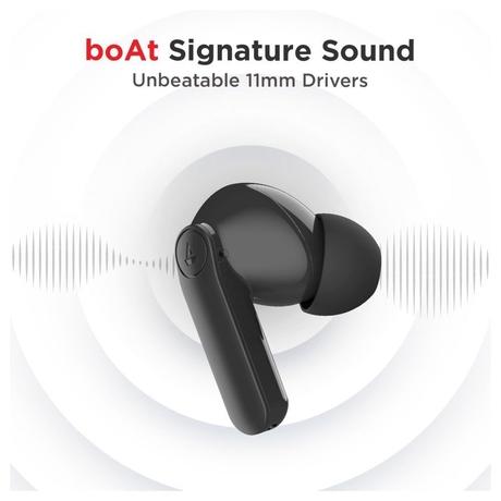 boAt Airdopes 138 PRO TWS Earbuds with 11 mm Drivers, 45 Hrs Playback, ASAP Charge & Quad Mic ENx Tech (Active Black)-2
