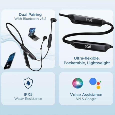 boAt Rockerz Trinity Wireless Neckband Bluetooth Earphone,Black-6