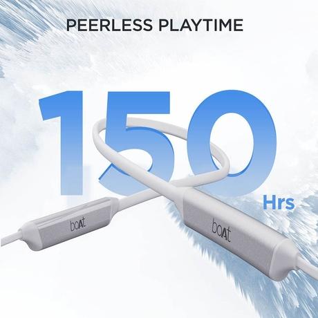 boAt Rockerz Trinity in Ear Earphones with 150 H Playtime, Crystal Bionic Sound Powered by HiFi, Signature Sound, Beast Mode, ENx Tech, ASAP Charge, IPX5, Dual Pairing (Kutch White)-1