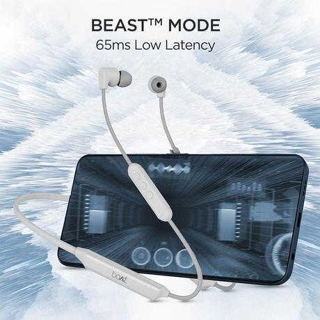 boAt Rockerz Trinity in Ear Earphones with 150 H Playtime, Crystal Bionic Sound Powered by HiFi, Signature Sound, Beast Mode, ENx Tech, ASAP Charge, IPX5, Dual Pairing (Kutch White)-5