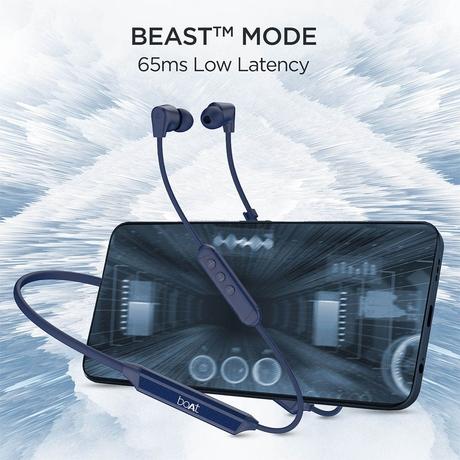 boAt Rockerz Trinity in Ear Earphones with 150 H Playtime, Crystal Bionic Sound Powered by HiFi, Signature Sound, Beast Mode, ENx Tech, ASAP Charge, IPX5, Dual Pairing (Just Blue)-5