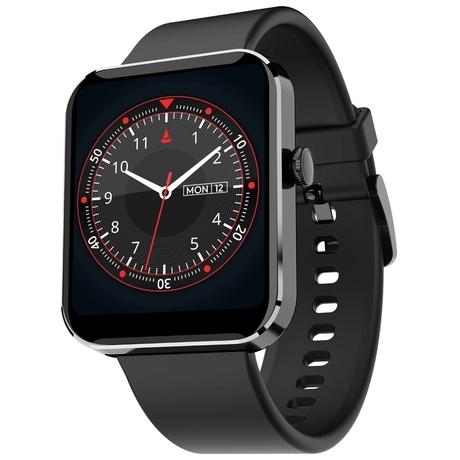 boAt Wave Flex Connect Smartwatch, 4.64 cm (1.83 inch) HD Display, Advanced Bluetooth Calling, Heart Rate & SpO2 Monitor, Call, SMS and social media notifications, Multiple Sports Modes ,IP68 Water Resistance, Active Black-0