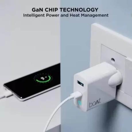 boAt QCPD 65 W Dual Port Wall Charger with 150 cm (1.5 m) Cable, White-2