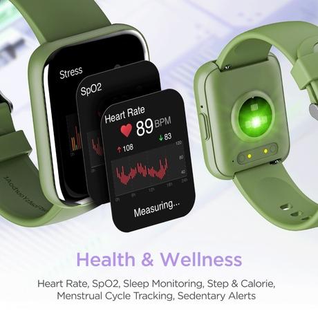 boAt Wave Connect Plus Olive Green SmartWatch-6